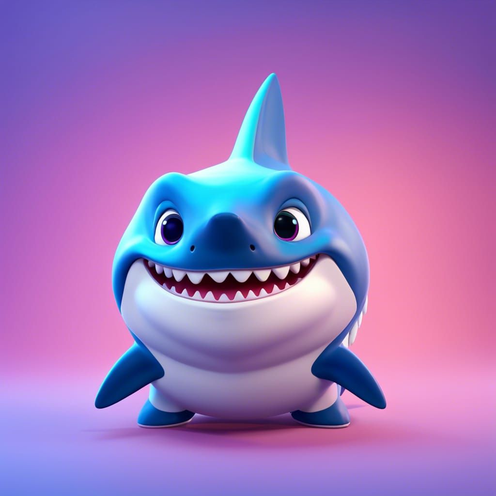 Cute lil' Shark - AI Generated Artwork - NightCafe Creator