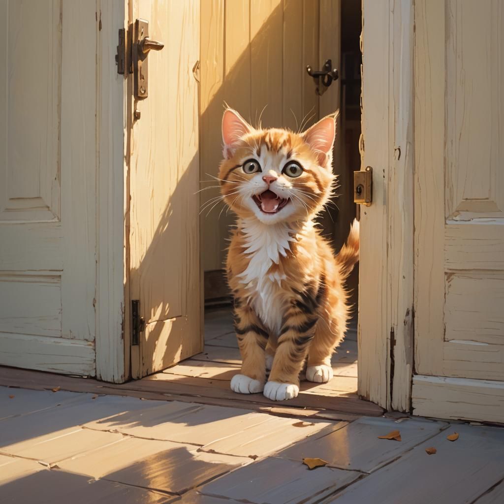 a cute kitten