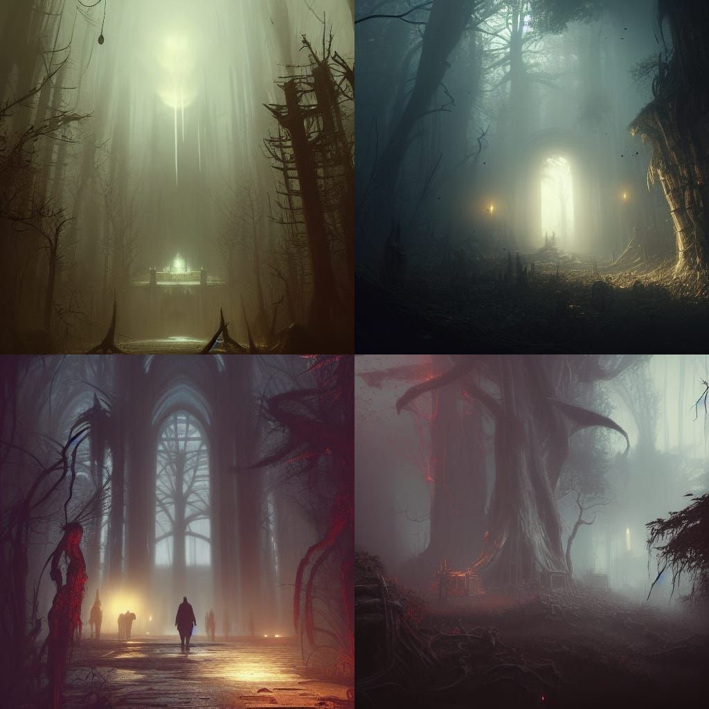 A paradise for horror, creepy, a masterpiece, 8k resolution,...
