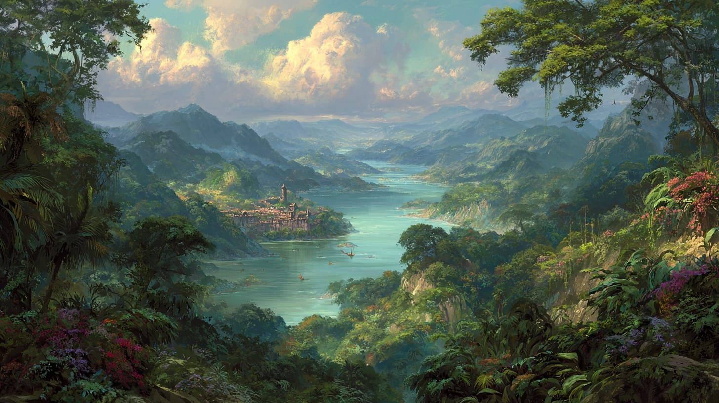 The Lost City in the Dark African Jungle