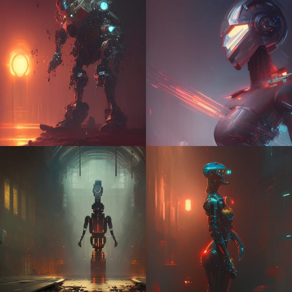 tv screen robot, a masterpiece, 8k resolution, dark fantasy ...