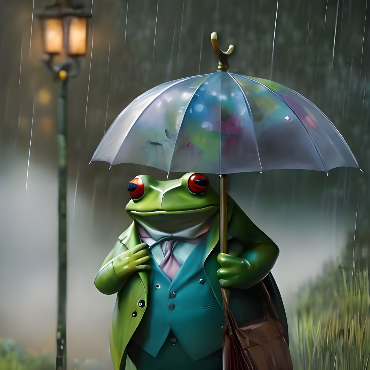 In the rain