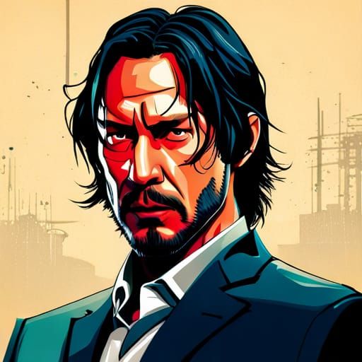 John wick if he was a Japanese - AI Generated Artwork - NightCafe Creator