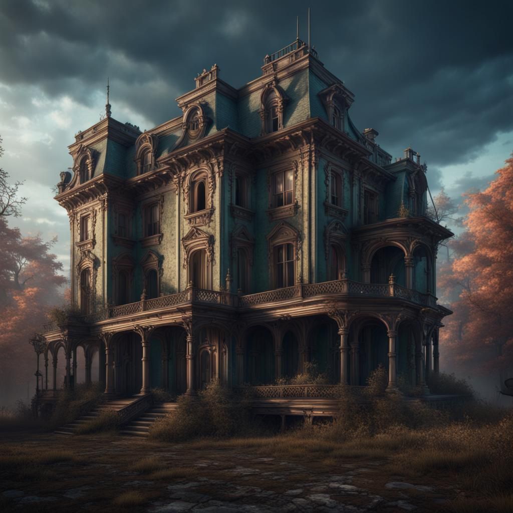 A mysterious old 19th century abandoned mansion