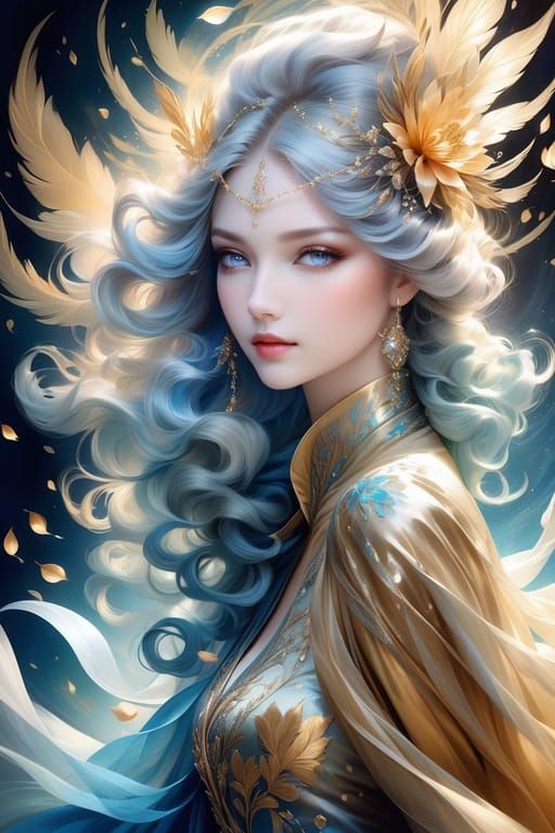 Golden Silk and Feathers