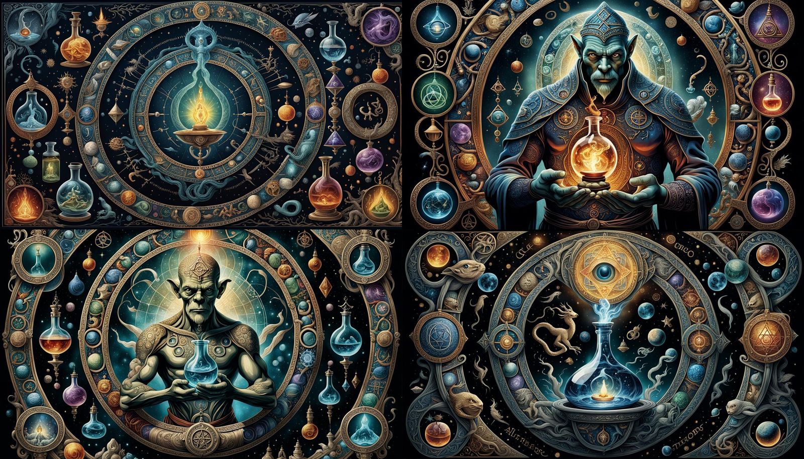An enchanting illustration of alchemical philosophy, with a ...