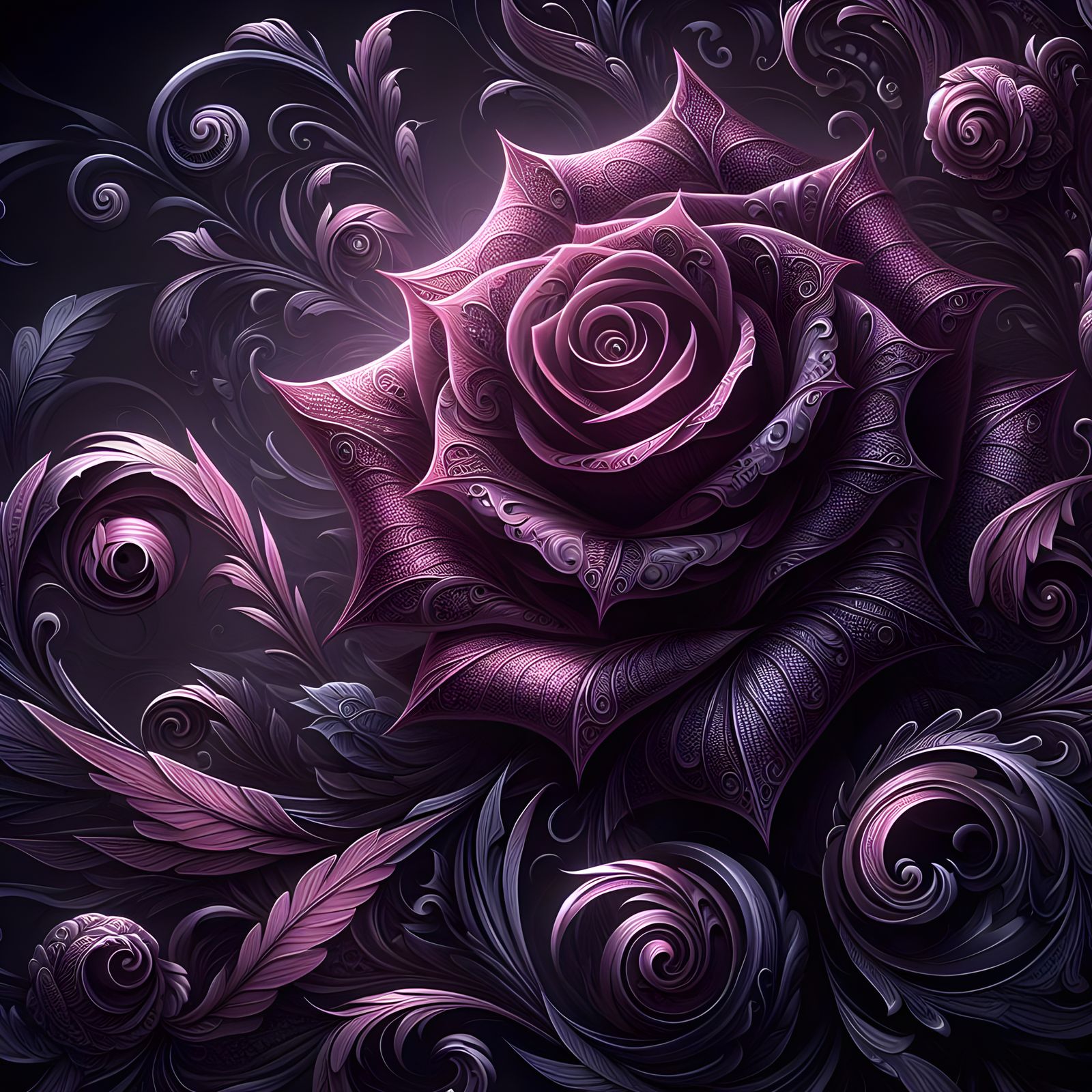 A Flower by Anne Stokes, on Bing