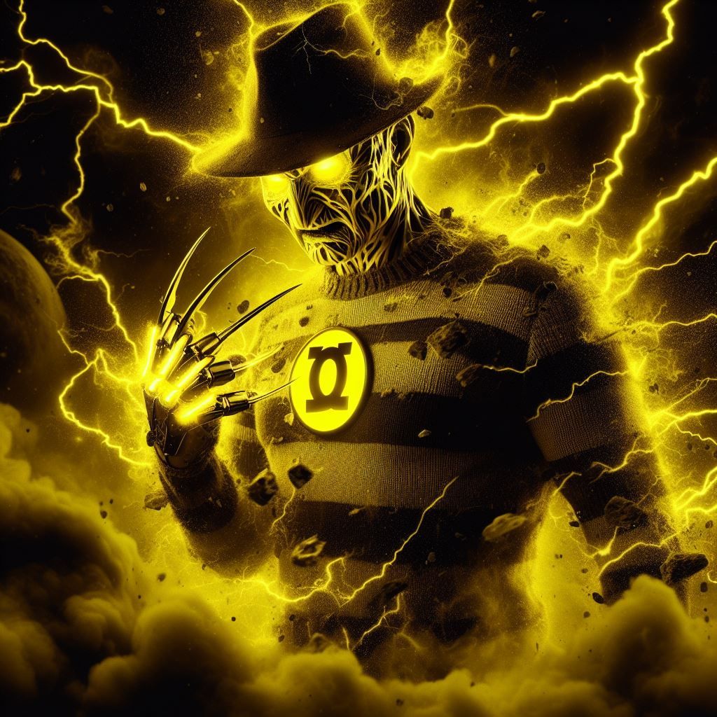 Freddy Krueger Yellow Lantern