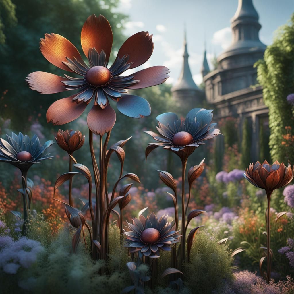 METAL FLOWERS  by @nishinishand