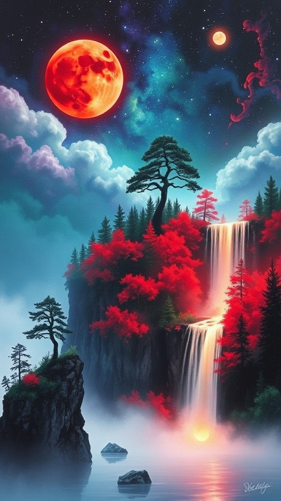 A surreal dreamscape unfolds, where the boundaries between r...