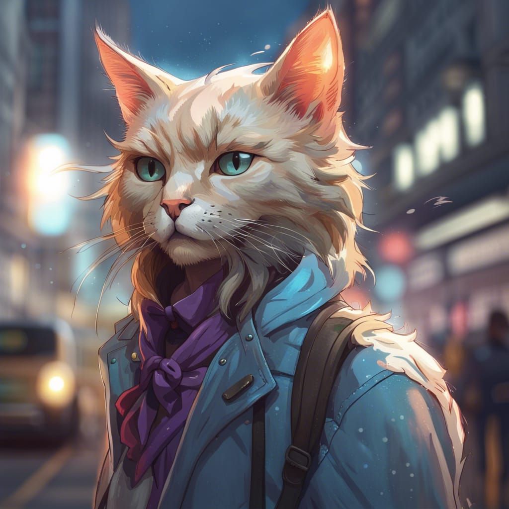 Hipster cat