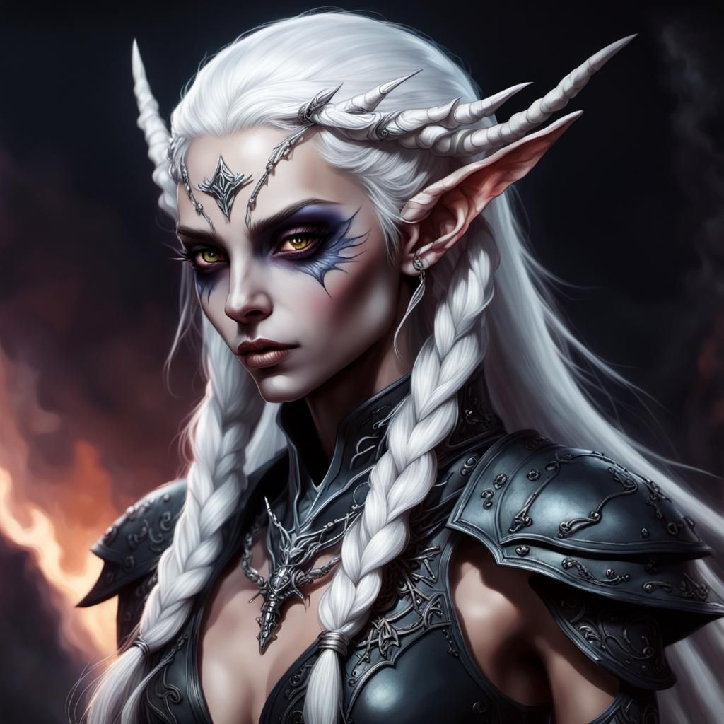 Dark Elf Necromancer - AI Generated Artwork - NightCafe Creator