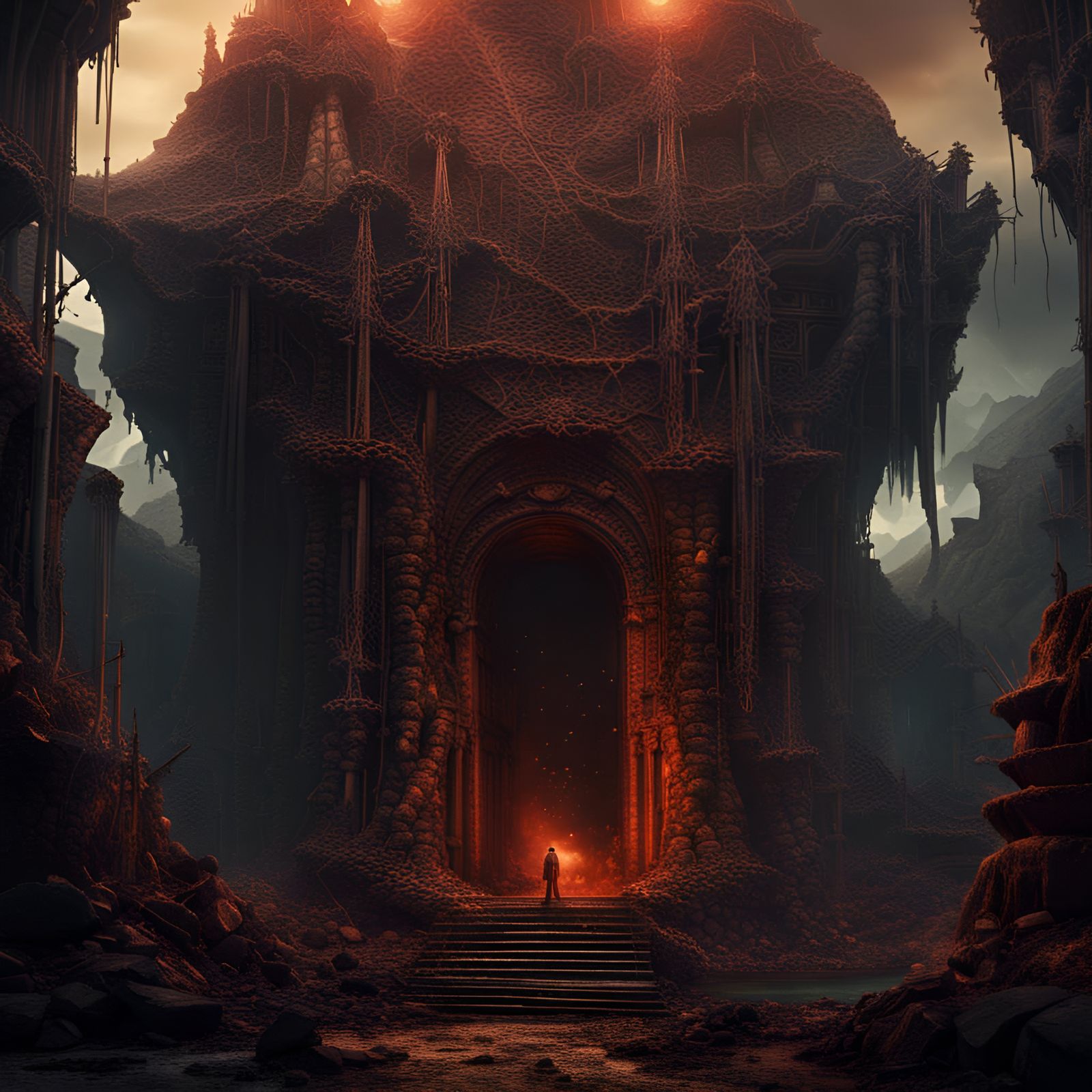 The entrance to Hell - AI Generated Artwork - NightCafe Creator