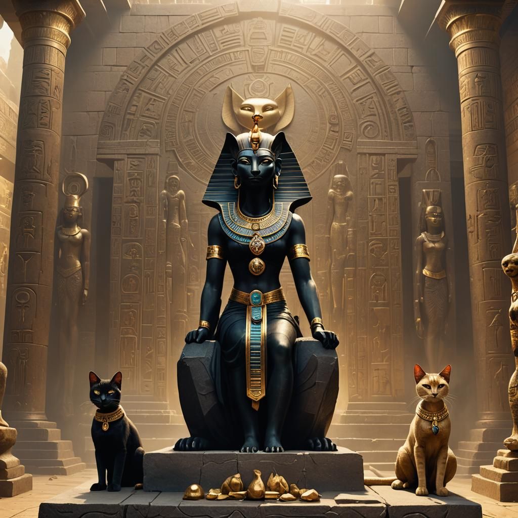 Standbeeld Bastet, Egyptische Godin