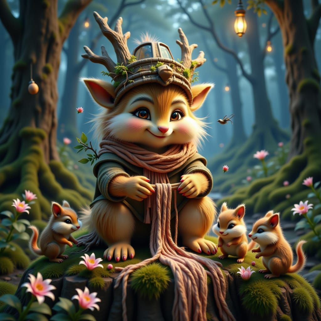 Testing my New LORA <lora:Forest Magic:1.0>