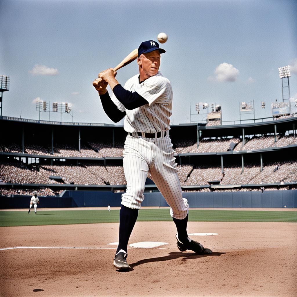 Baseball Player Mickey Mantle