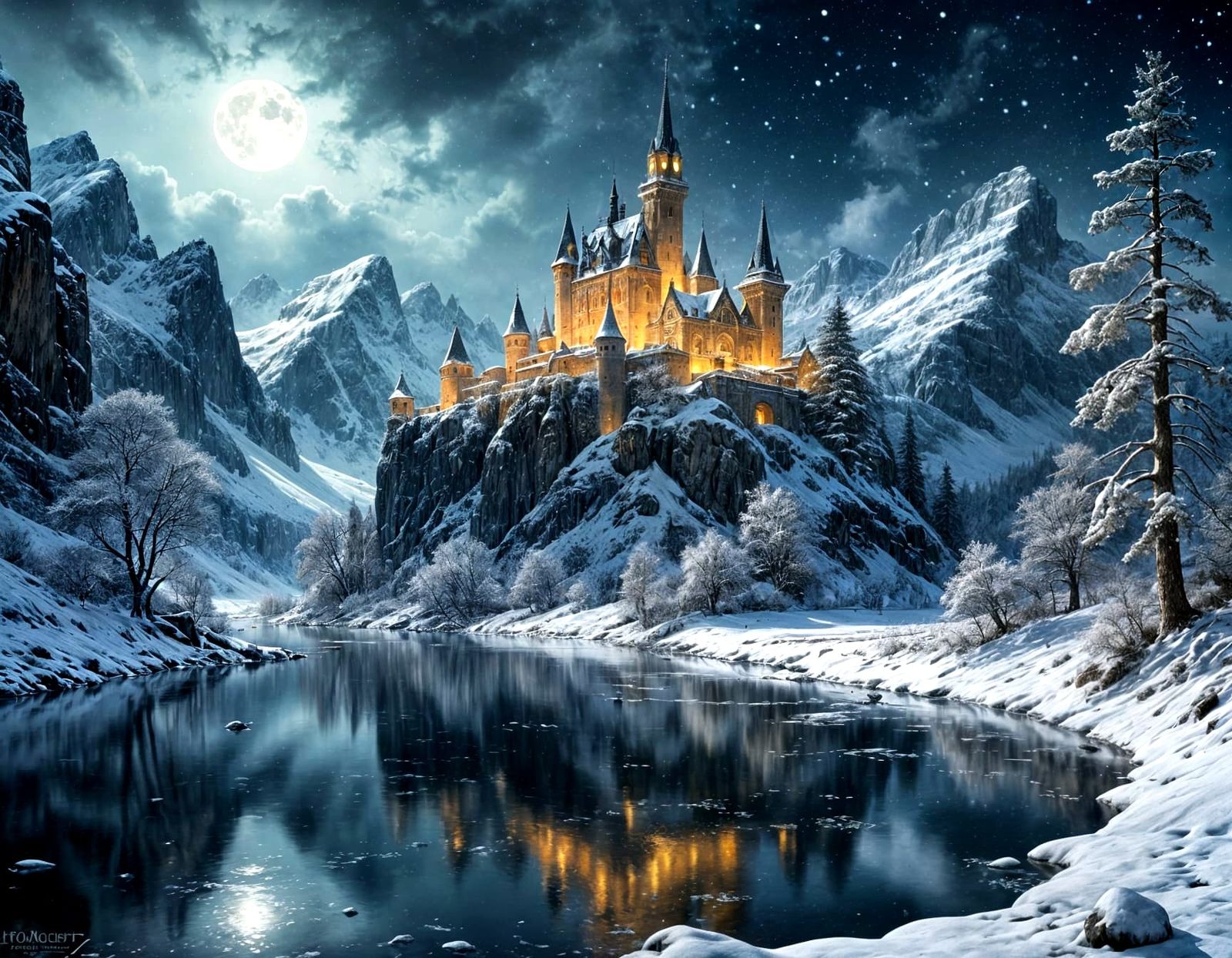 A winter castle (8 likes)  by @h7sus2