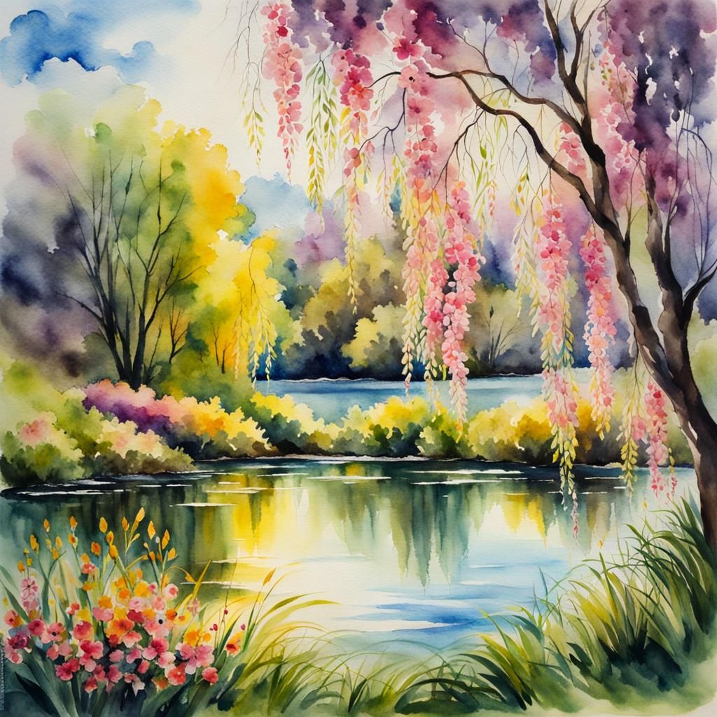 Springtime Willow  by @Lilsilverfish