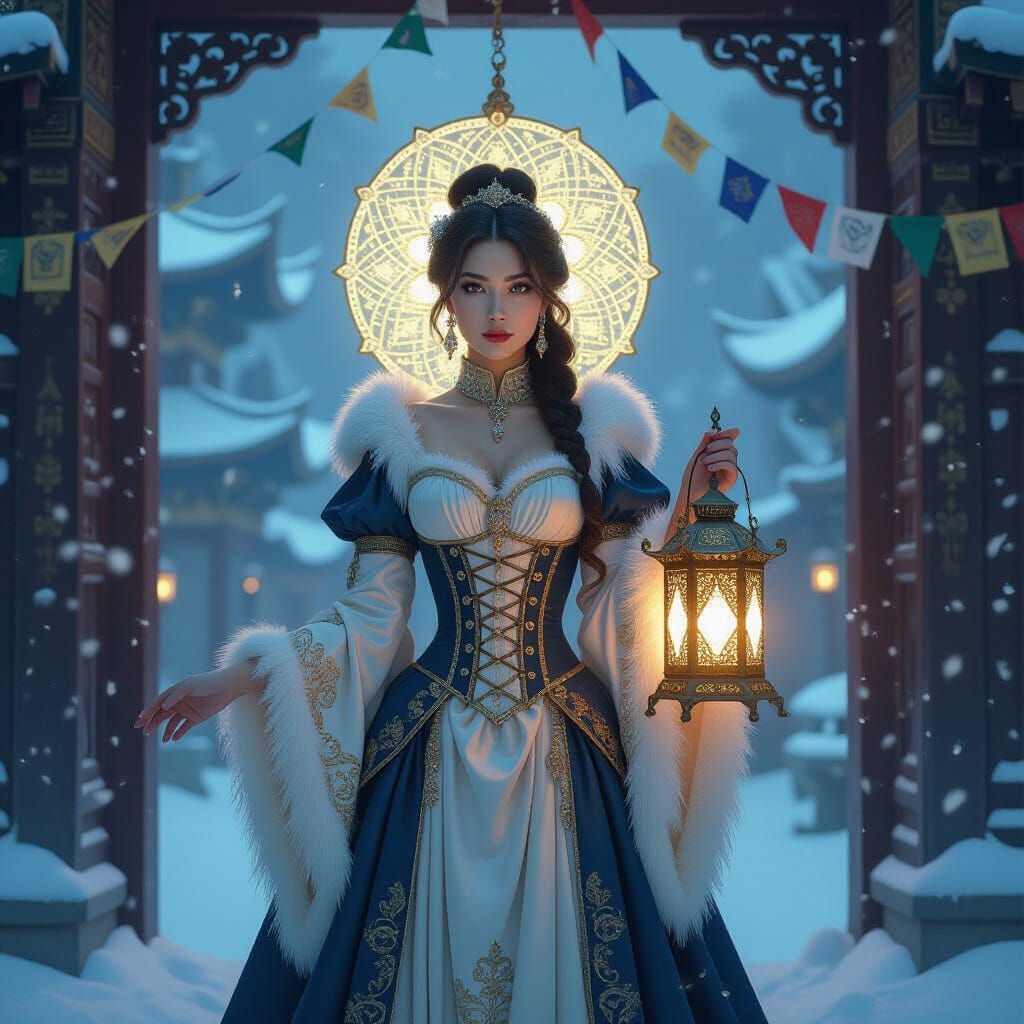 Lady Octavia Vale — “The Lantern of Lhasa” (Victorian Tibetan)