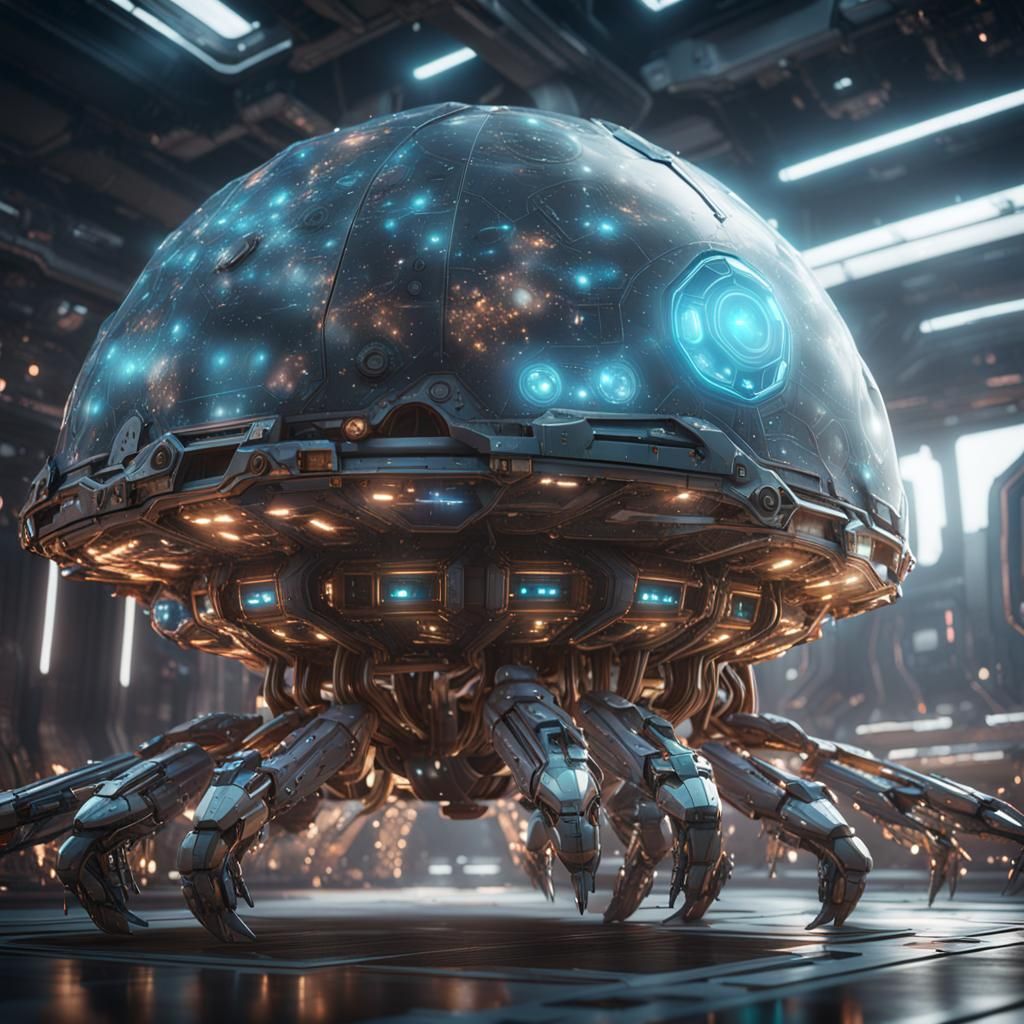 spaceship,jellyfish