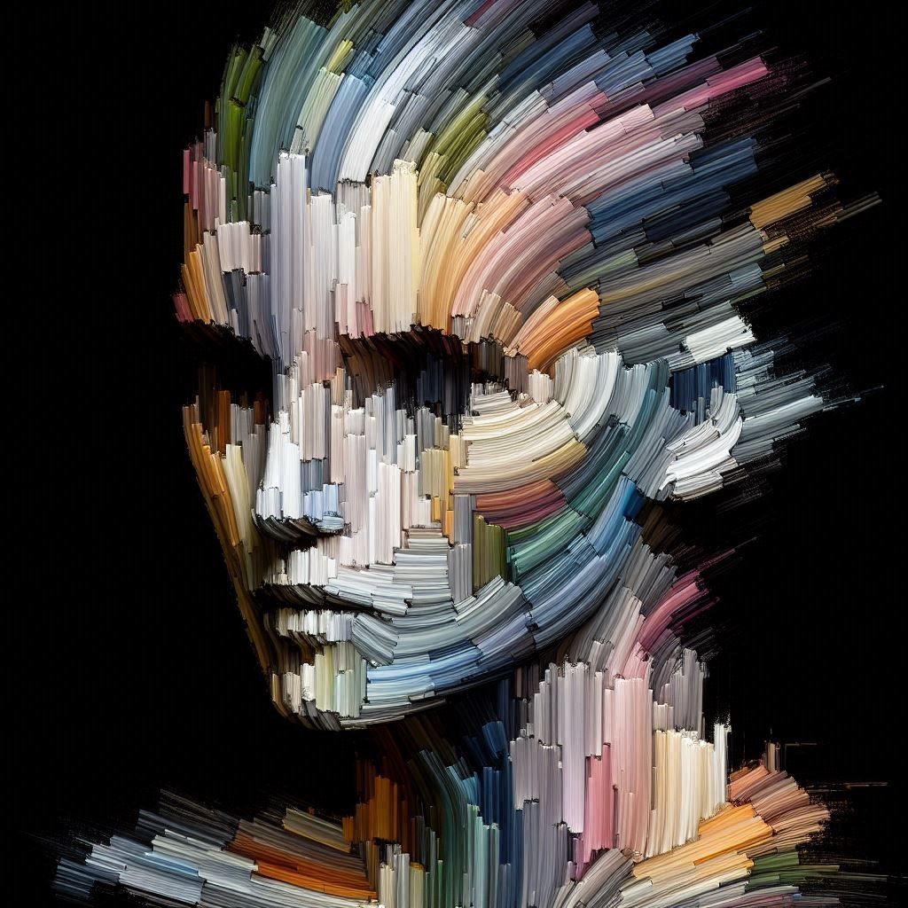 Abstract Digital Artwork Of A Female Human