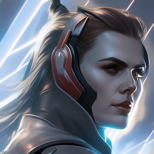 Cyborg Hayley Atwell - AI Generated Artwork - NightCafe Creator