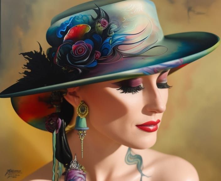 Woman in hat