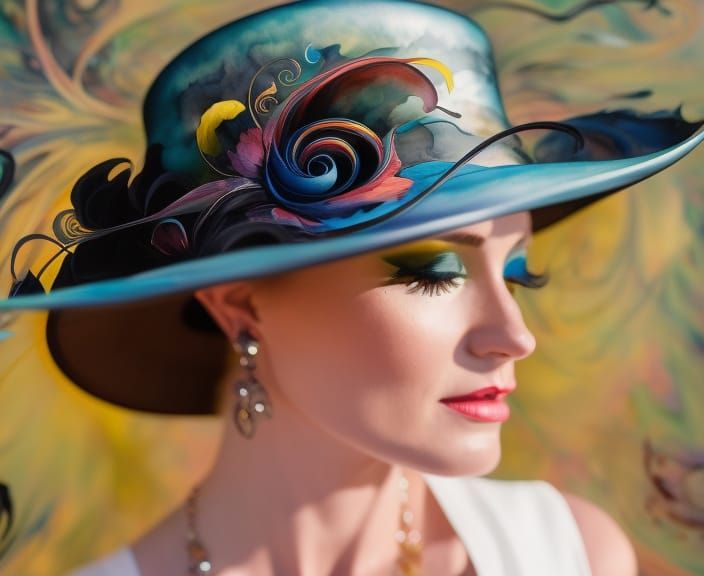 Woman in hat