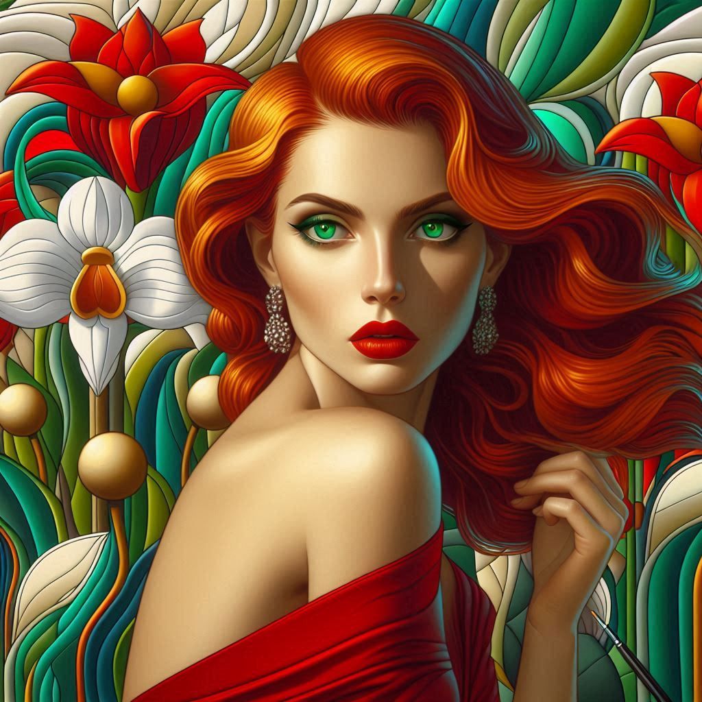 Inspired by Georgia O'Keeffe's iconic style