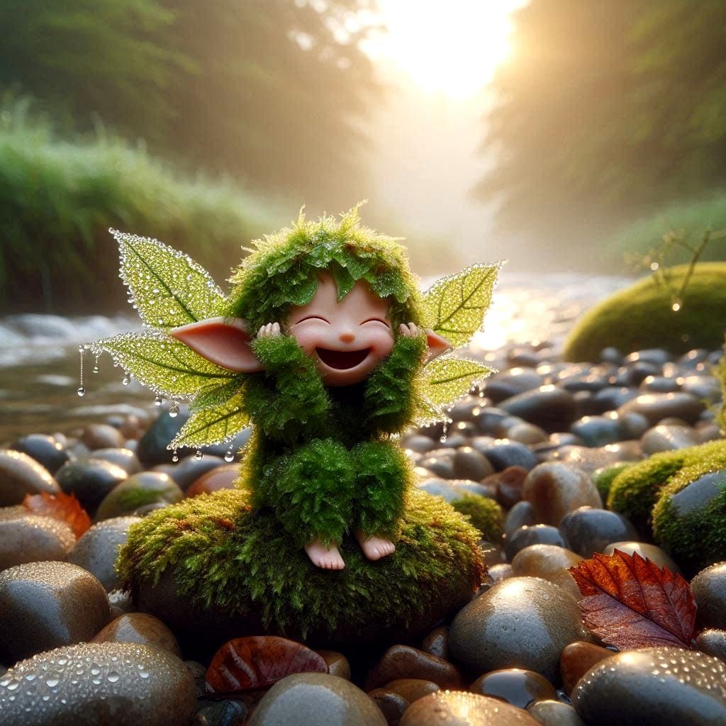 tiny moss fairy