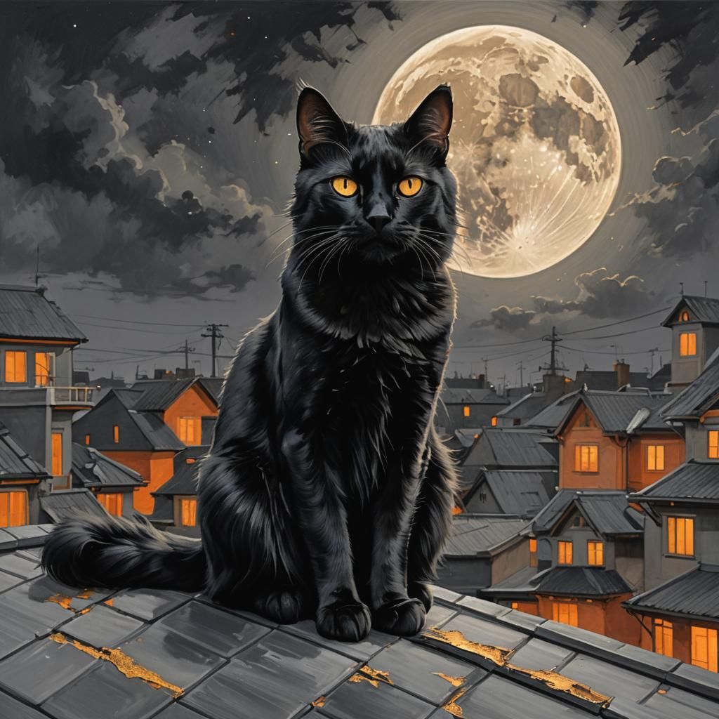Black Cat  by @Sonia