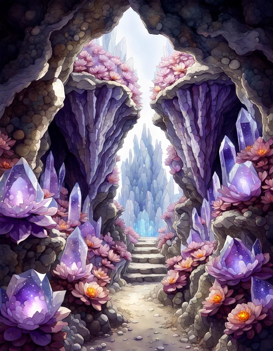 Crystal cave  by @Virtuadmin