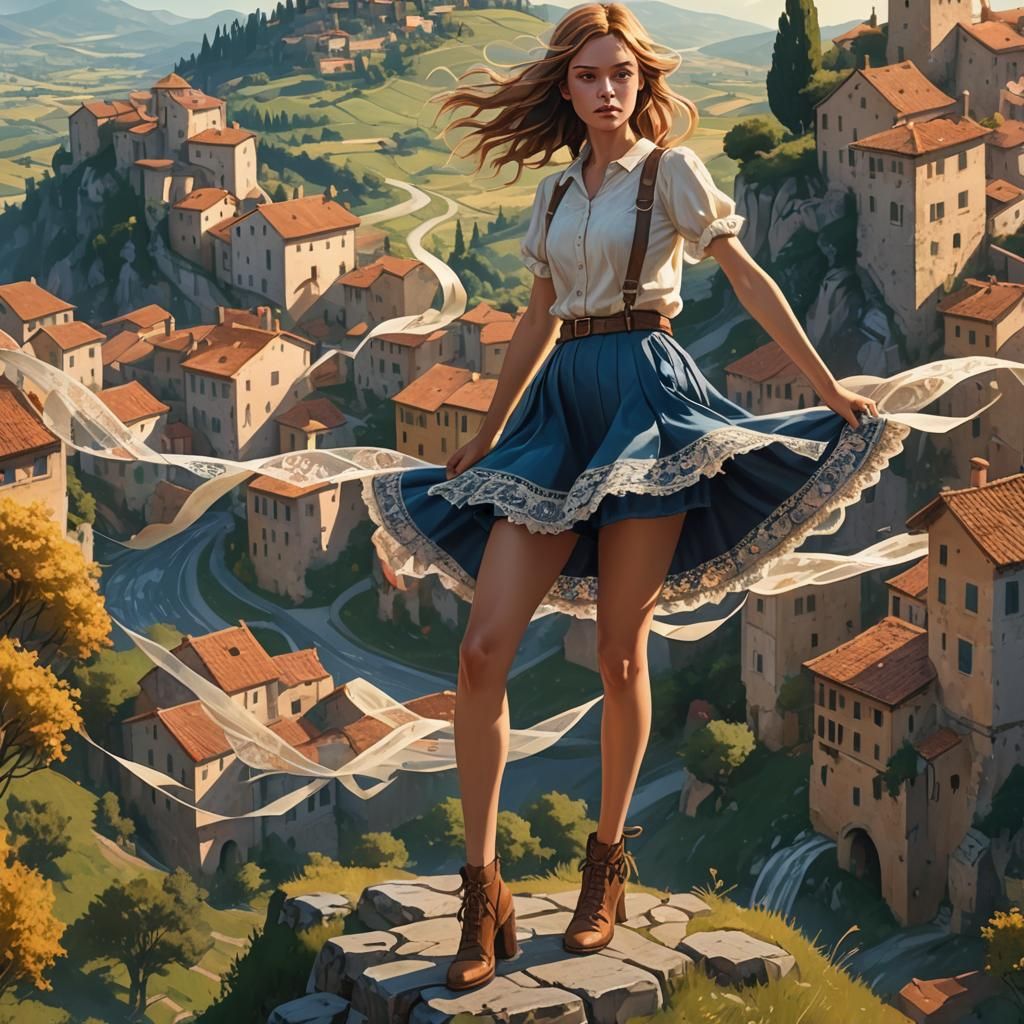 Create an stunning image of a Italian mini skirt