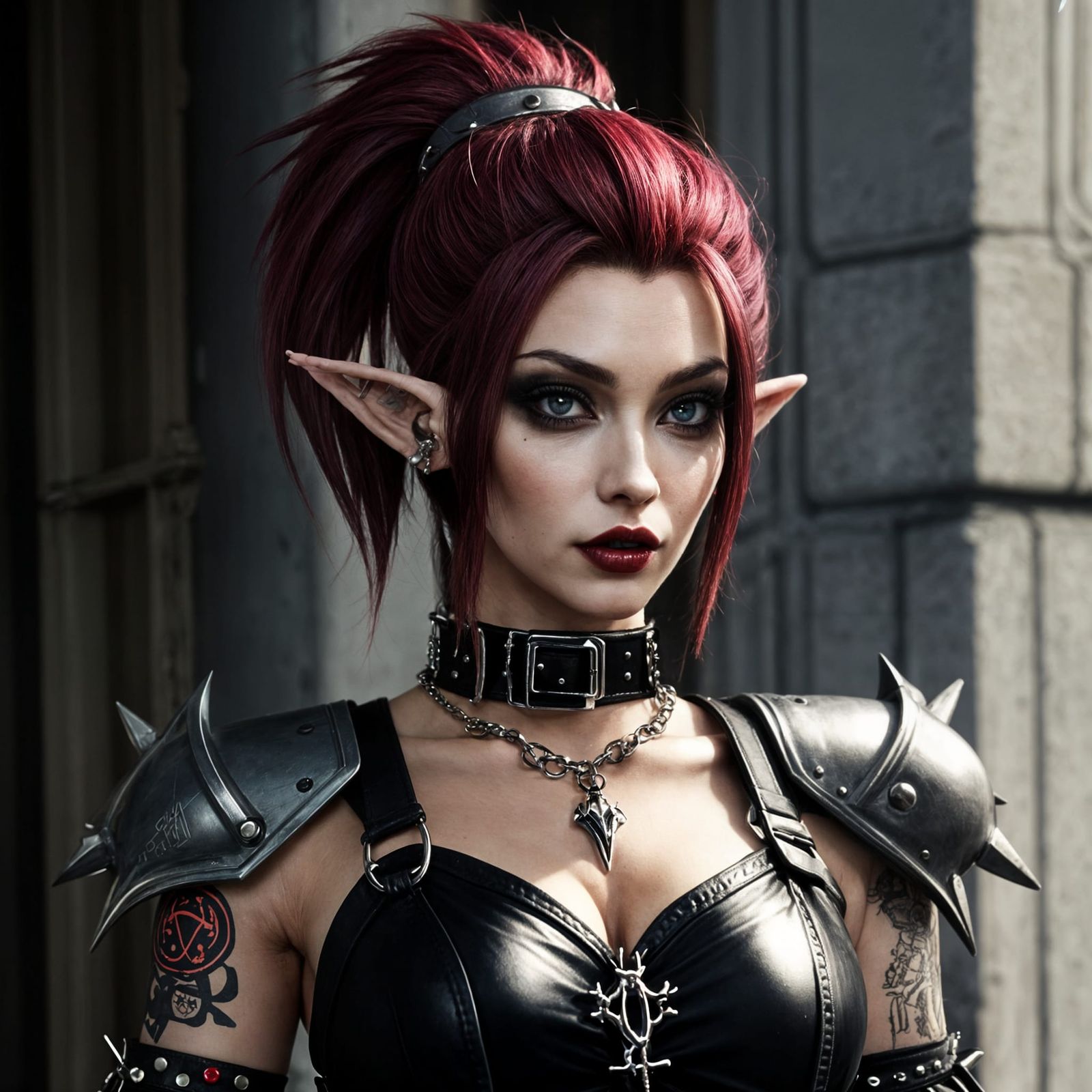 Punk elf girl