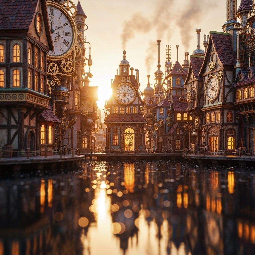 Steampunk city  by @Sandy 