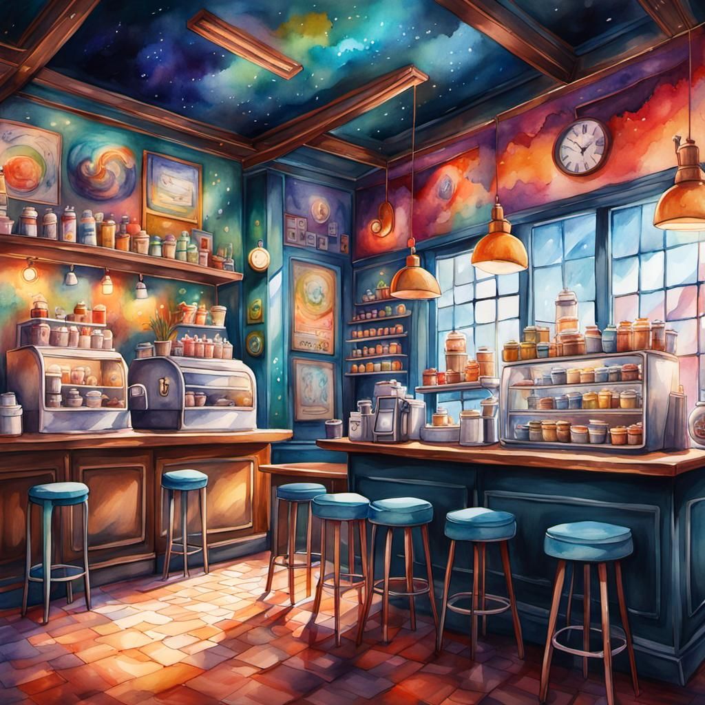 Coffee Bar - Ai Generated Artwork - Nightcafe Creator