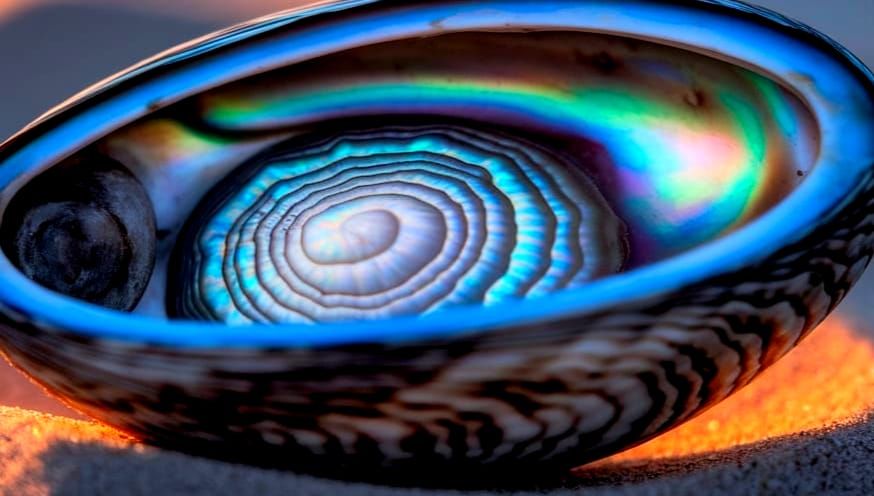 Detailed Abalone Shell with Galaxy Textures