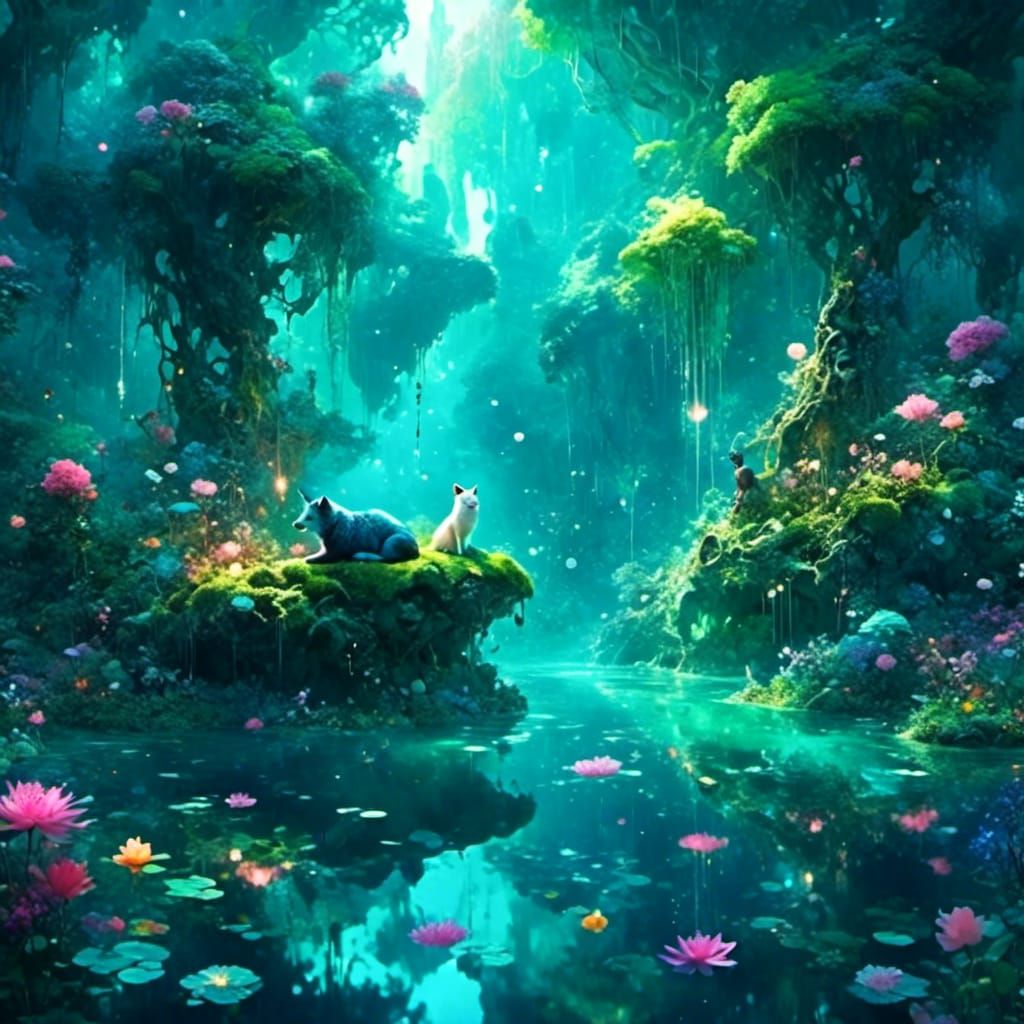 <lora:Artistic 1:1.0> <lora:Dreamy Darkness V2:1.0> Animals ...