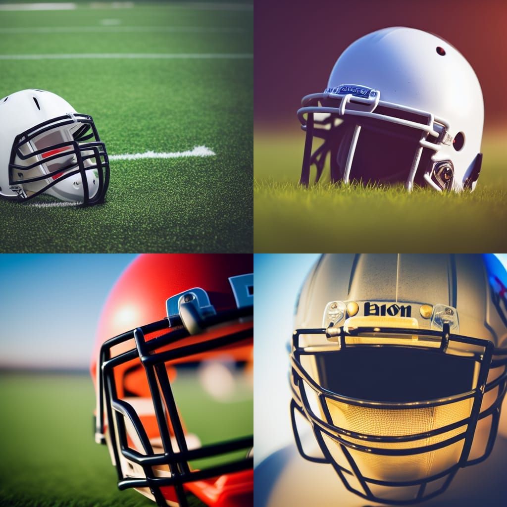 football helmet - AI Generated Artwork - NightCafe Creator