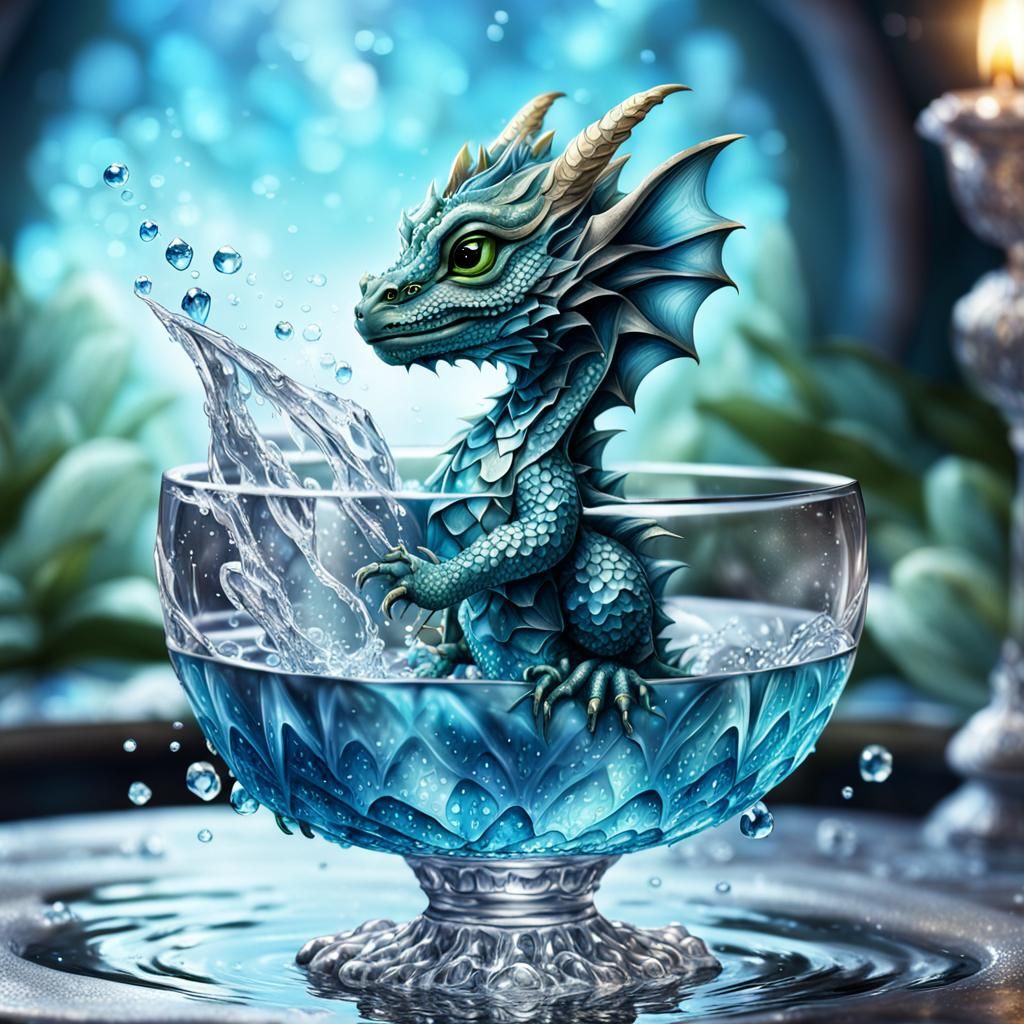 Crystal Dragon  by @Blondie