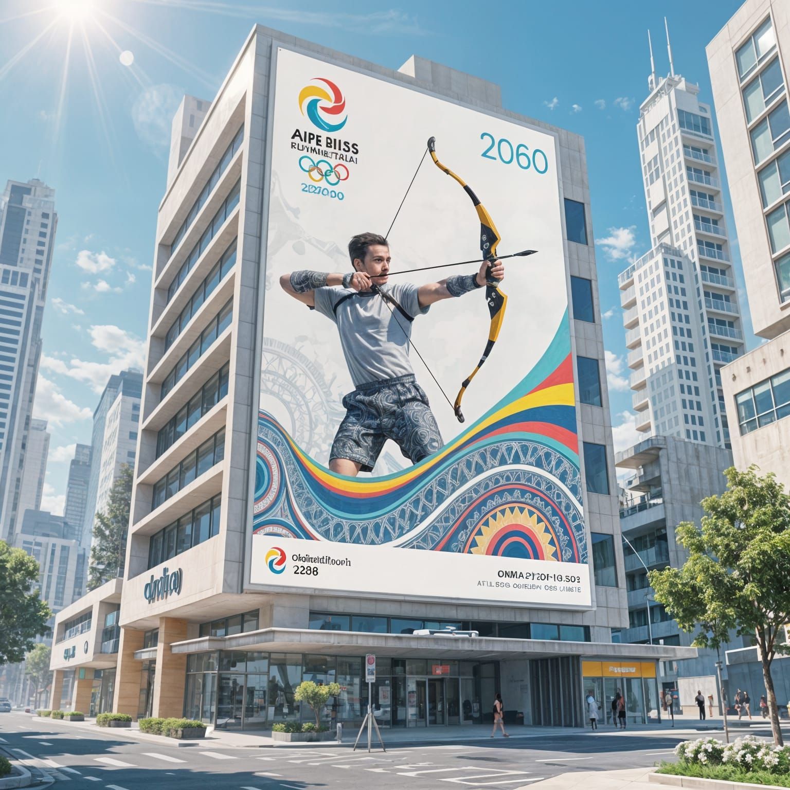 Olympics 2060 in the city  by @Dobiki