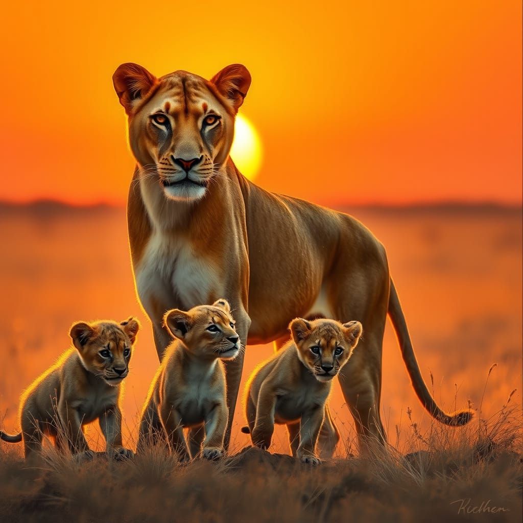 A mother lioness  by @CherryPie