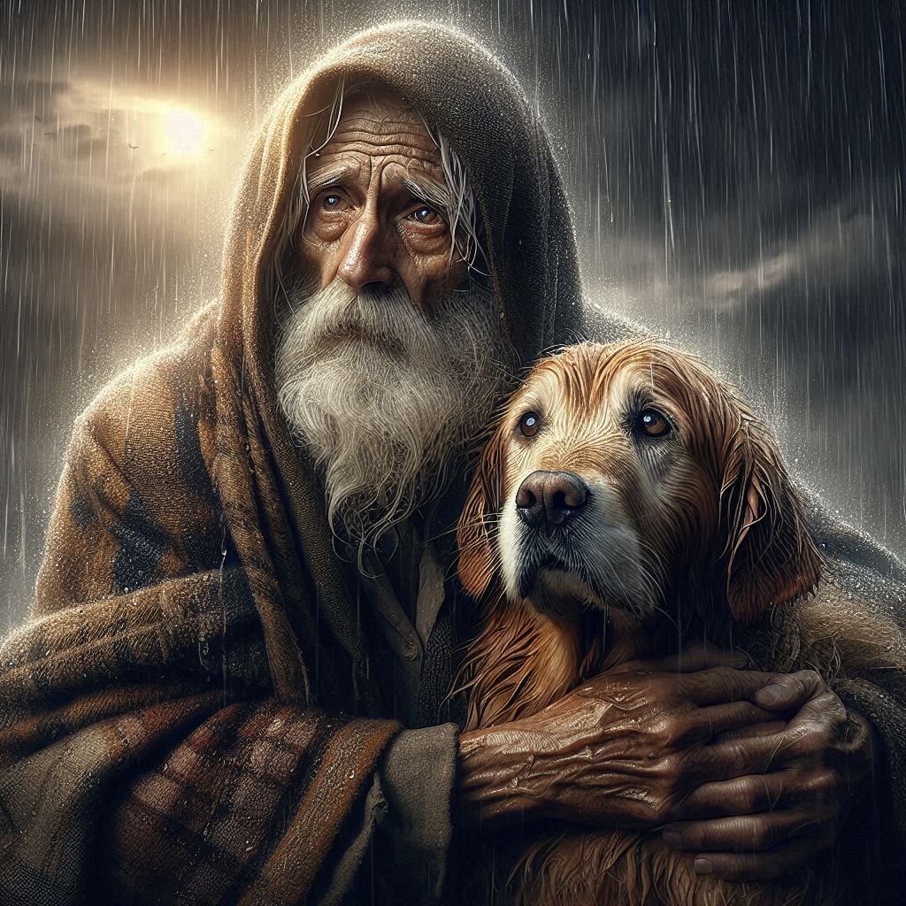 Come on boy, the storm will pass 🐶👍