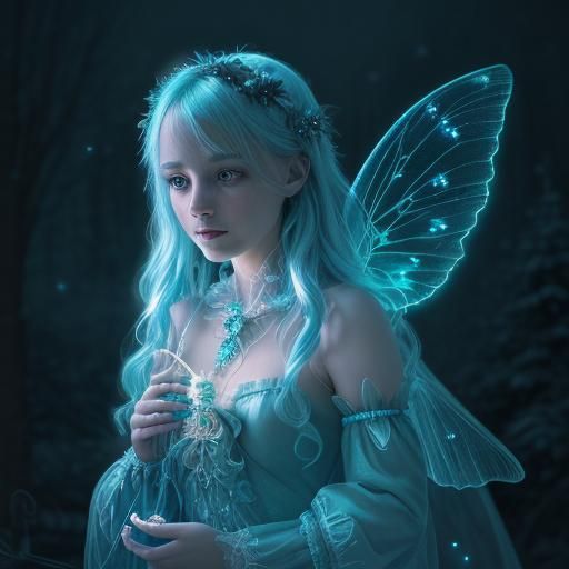 STUNNINGLY BEAUTIFUL HAPPY Bioluminescence FAIRY-TALE, FINELY DETAILED ...