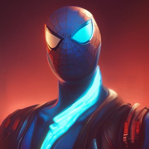 Cyberpunk Spider-Man.