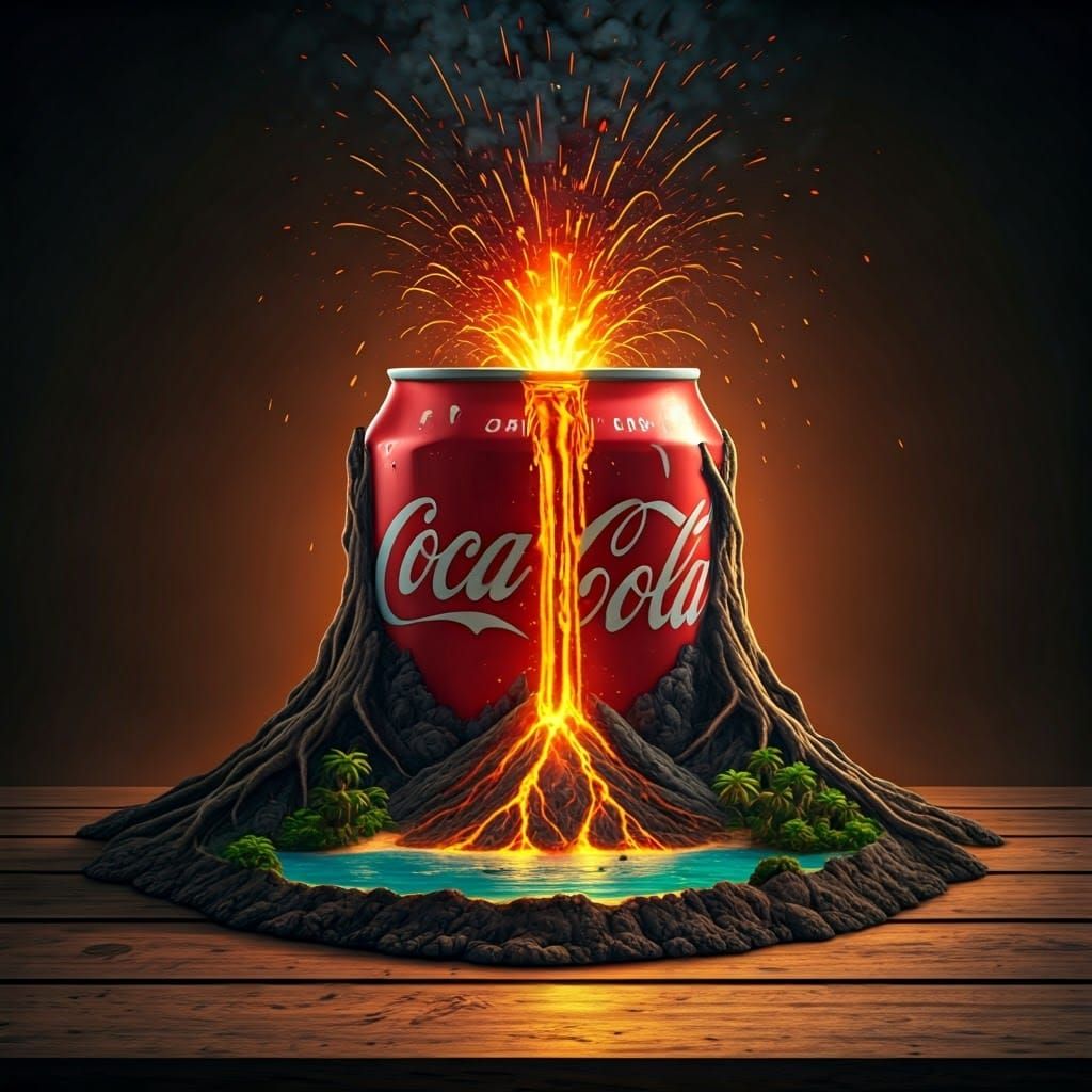 Ancient Tree Wraps Inferno-Scorched Coca-Cola Can in Frenzie...