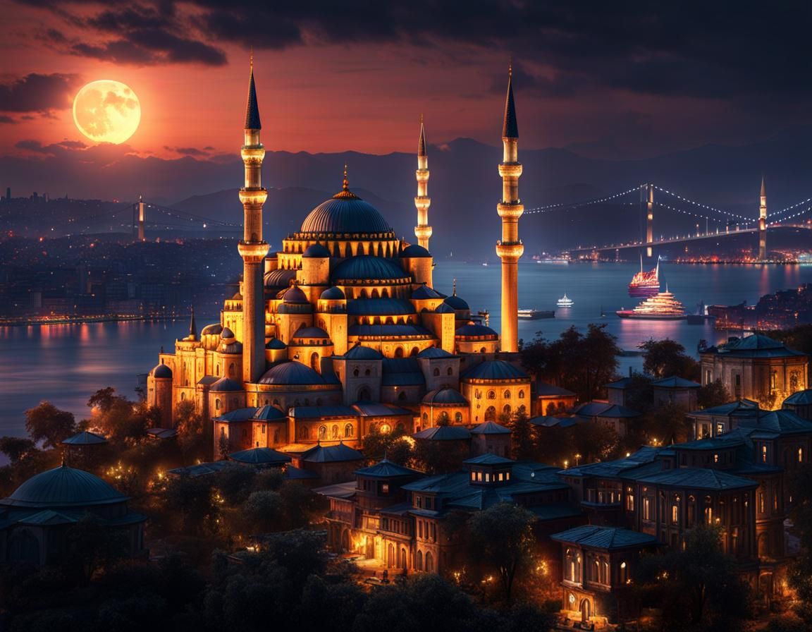 Istanbul at night 