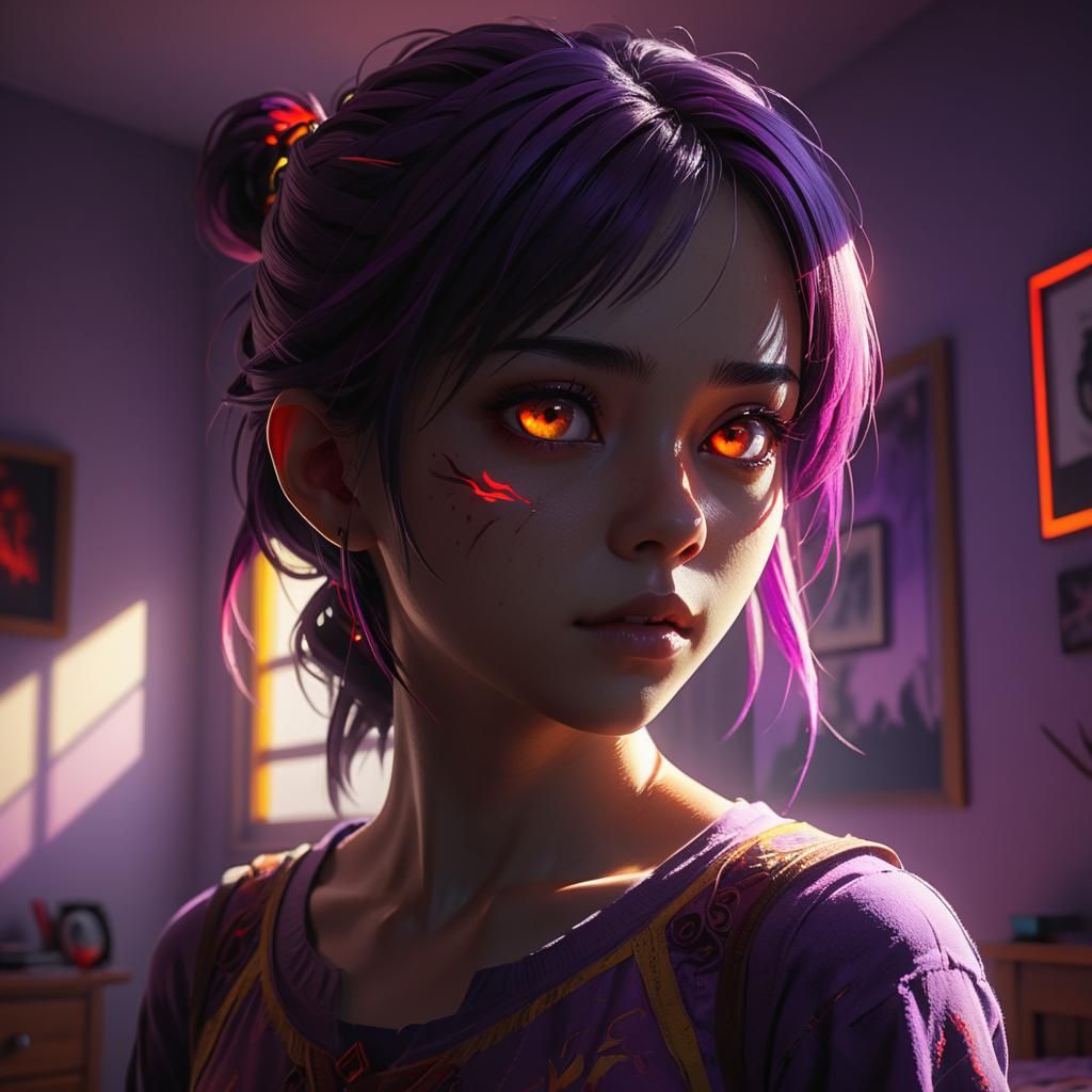 A girl walks into her bedroom and gets that uncanny feeling ...