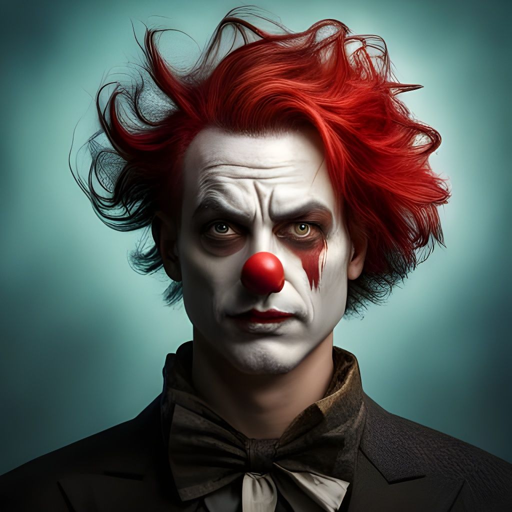 Mad Clown  by @Mnemomeon