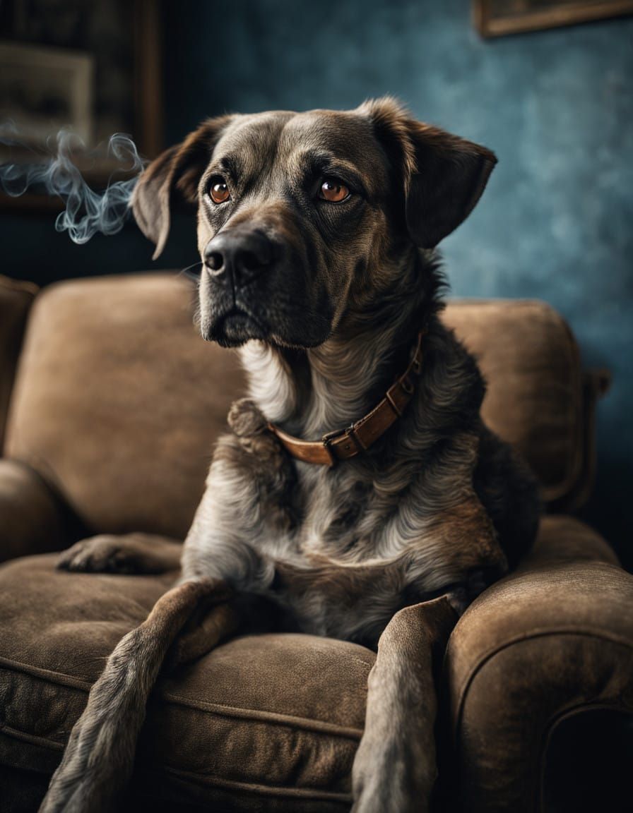 Old gimpy dog   by @TomM